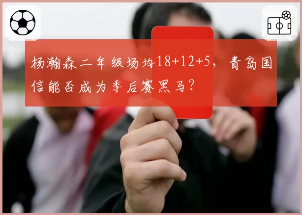 杨瀚森二年级场均18+12+5，青岛国信能否成为季后赛黑马？
